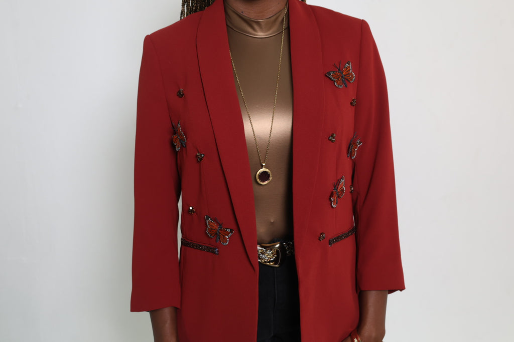 The Burgundy Blazer