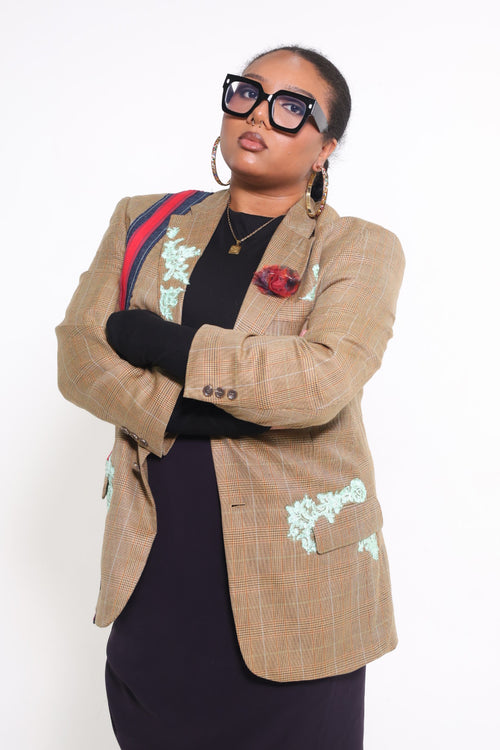 The Brown Plaid Blazer